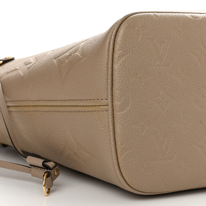 Louis Vuitton Empreinte Monogram Giant Neverfull MM Tourterelle 9 of 10