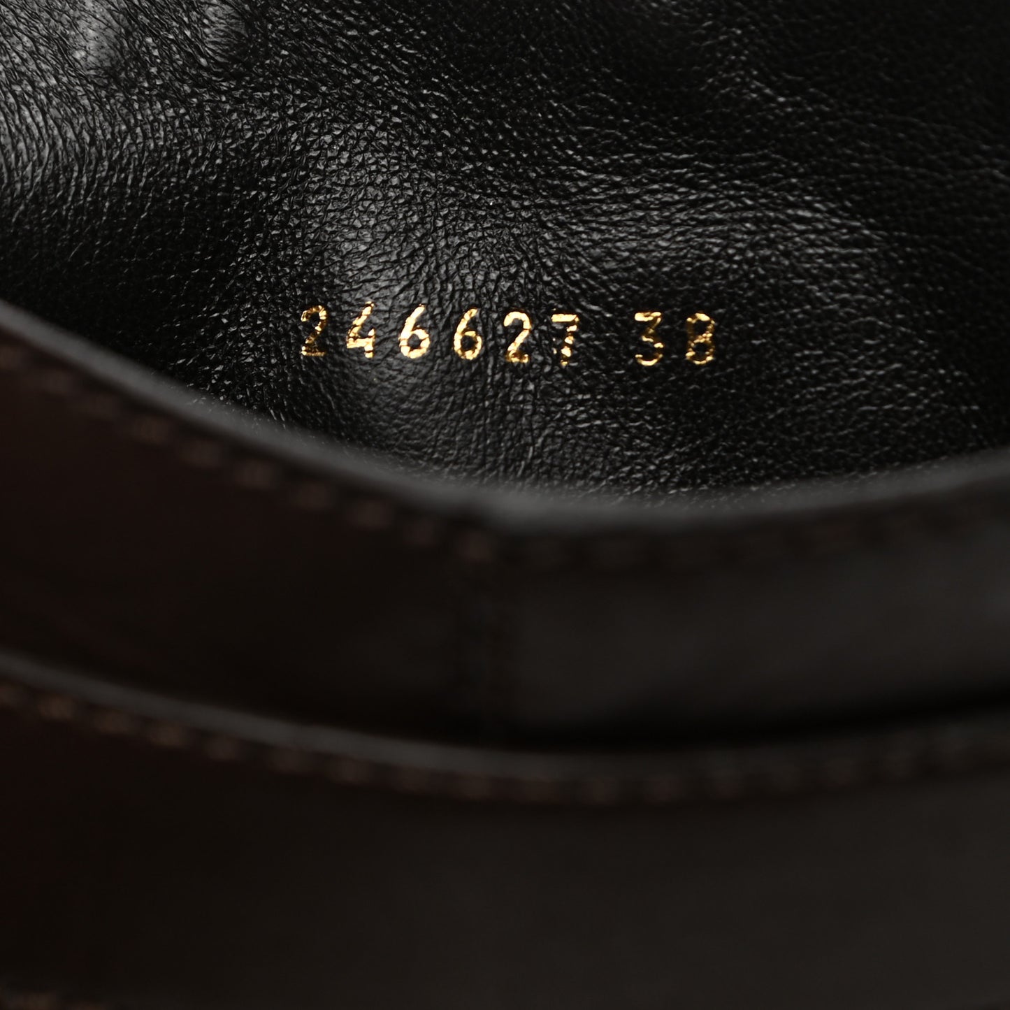 Calfskin Interlocking G Riding Boots 38 Brown