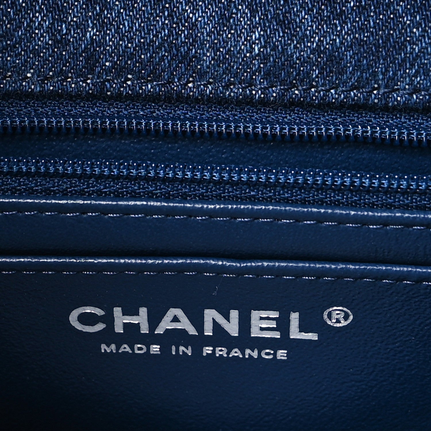 Chanel Denim Braided Mini Rectangular Flap Bag Blue 6 of 11