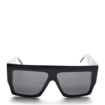 Celine Acetate Flat Top Rectangular Sunglasses CL400921 Black 2 of 7