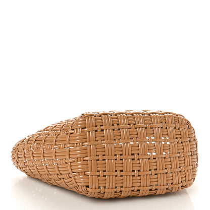 Balenciaga Varnished Faux Calfskin Braided XS Bistro Basket Beige 4 of 10
