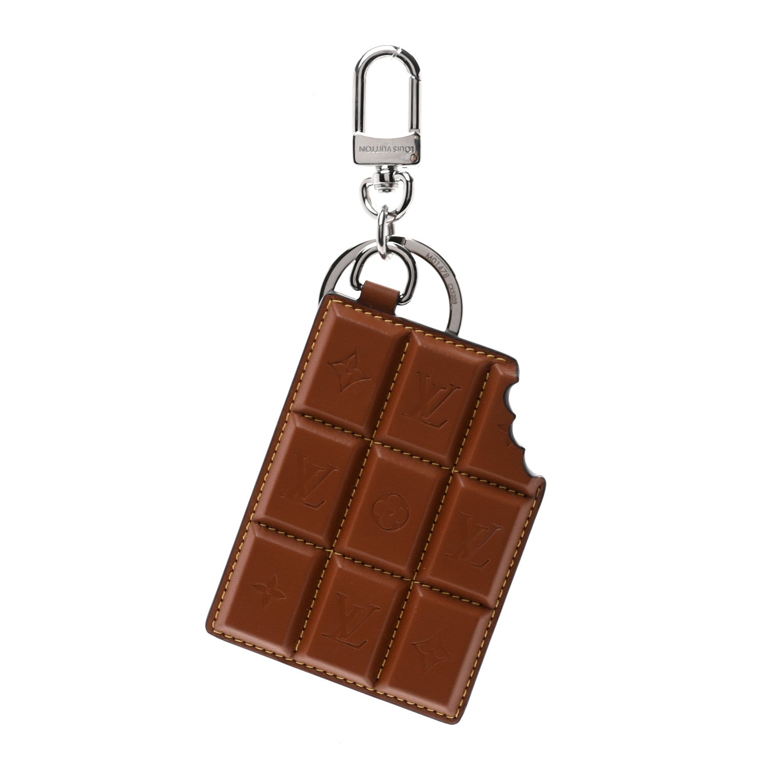 Louis Vuitton Monogram LV Chocolate Bar Bag Charm Key Holder 1 of 5