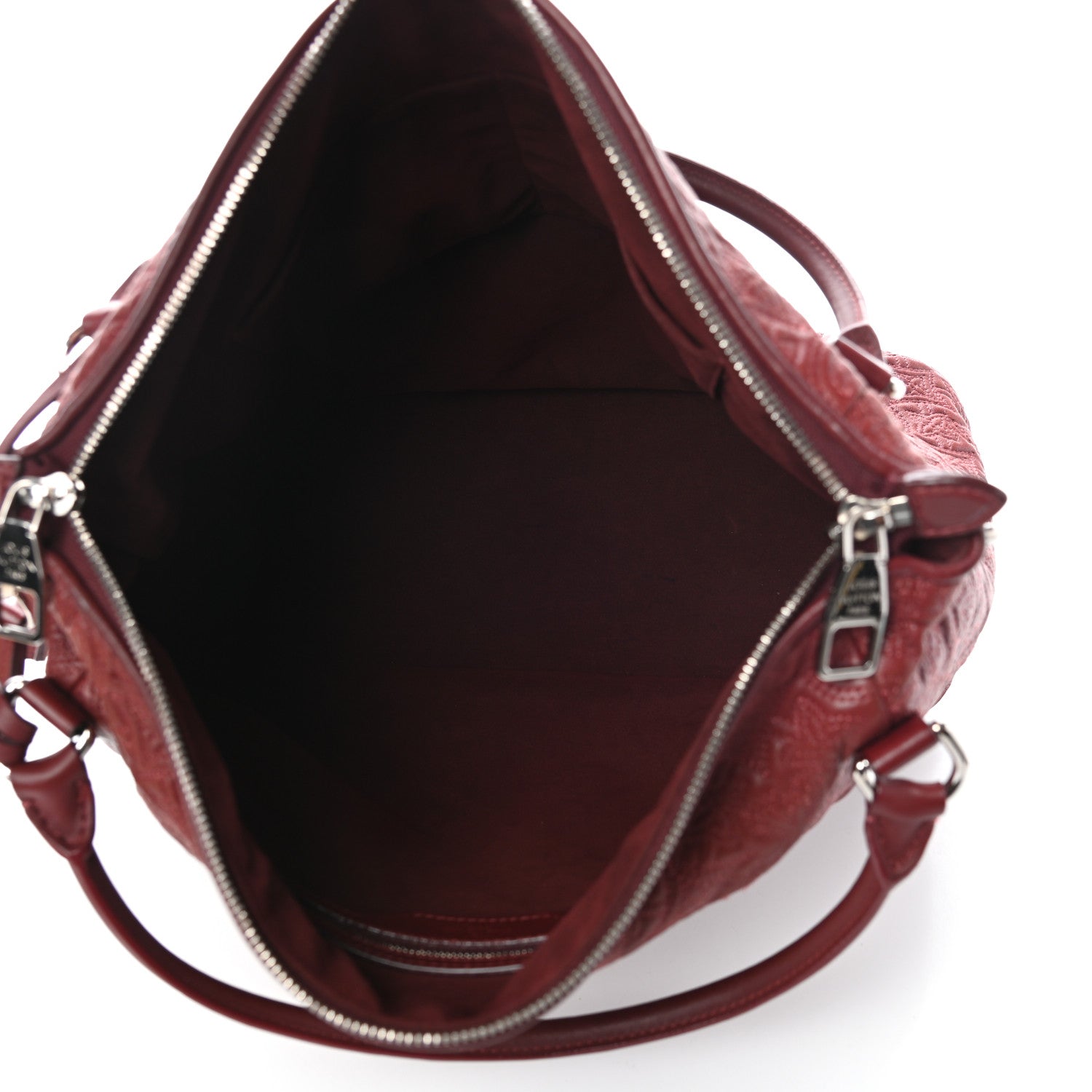 Louis Vuitton Monogram Lambskin Antheia Ixia MM Fuchsia 5 of 11