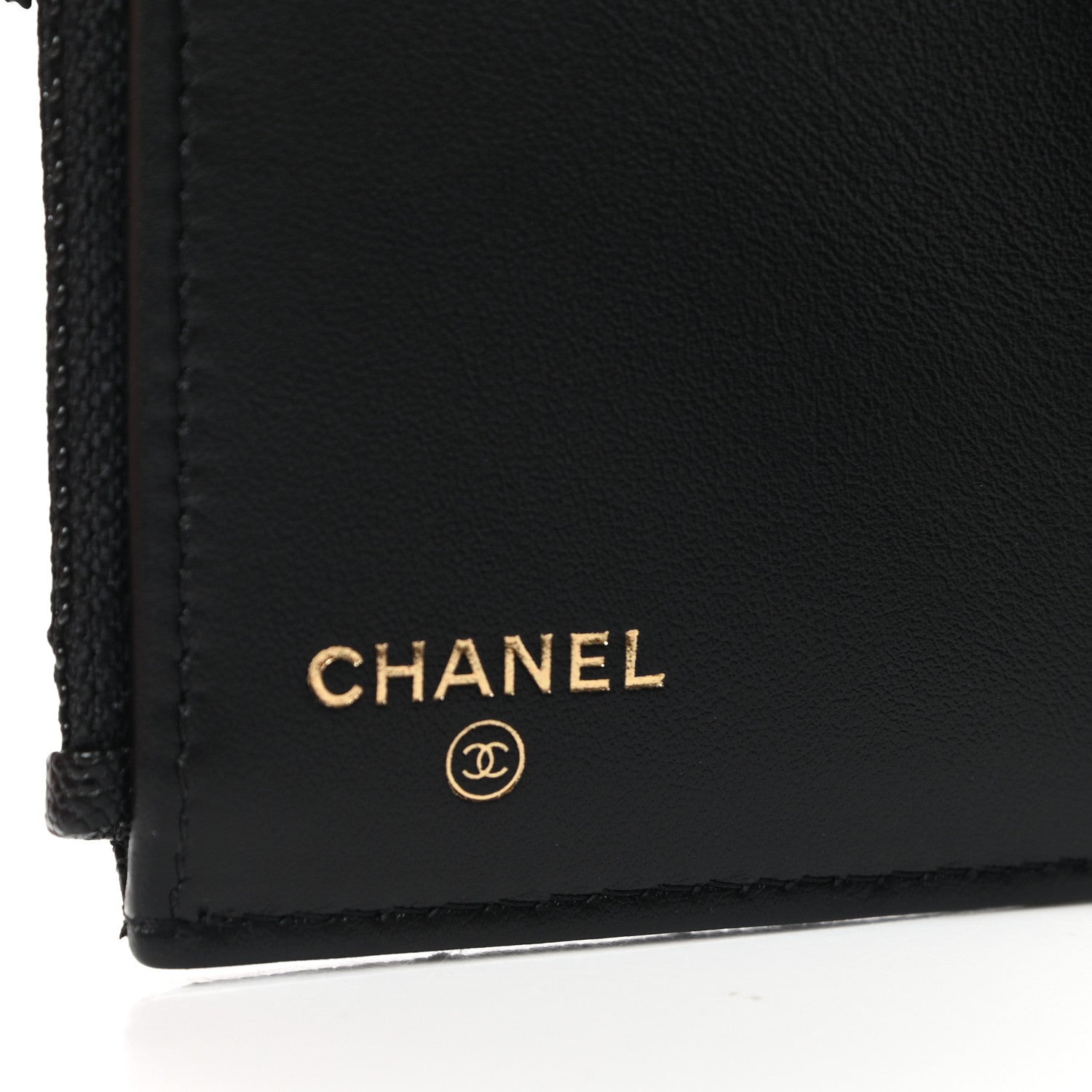 Chanel Caviar Quilted Compact Boy Wallet Black 6 of 8