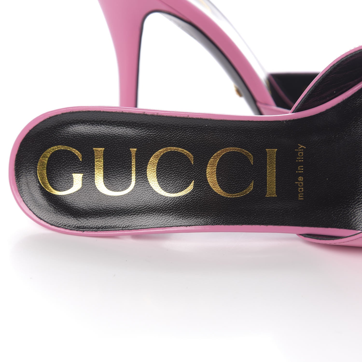Gucci Calfskin High-Heel Slide 38 Bubblegum Pink 6 of 9