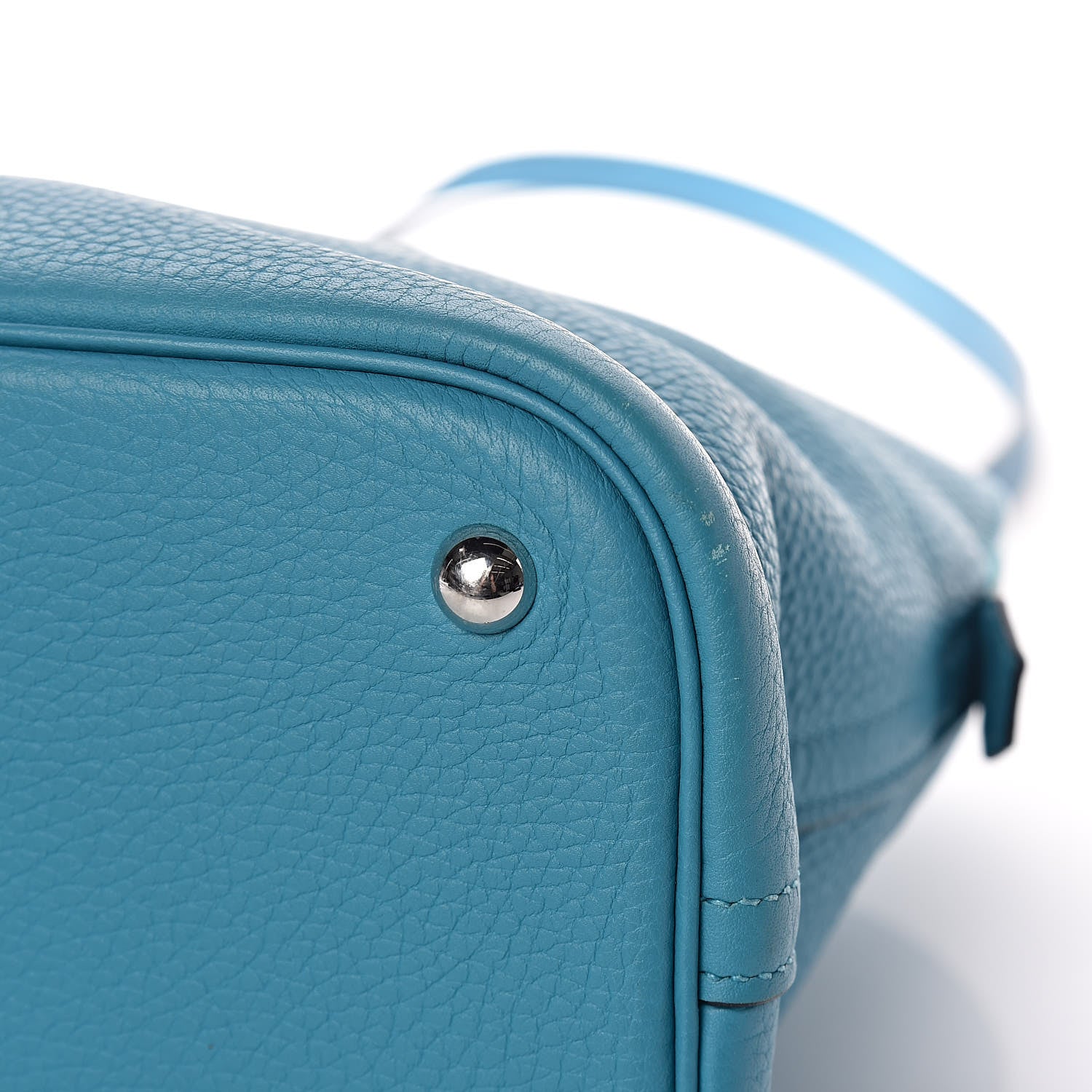 Hermes Taurillon Clemence Bolide 35 Turquoise 13 of 15