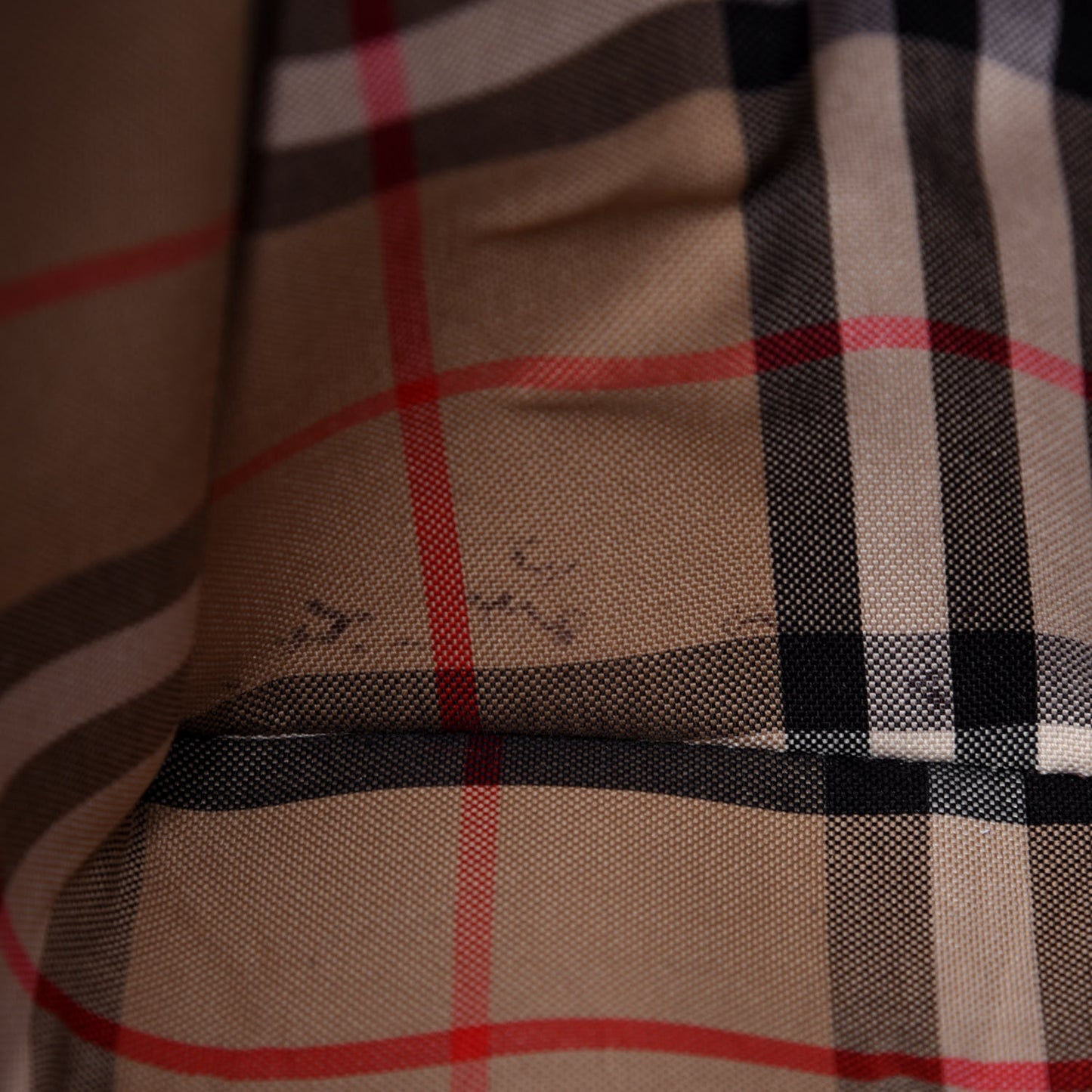 Calfskin Vintage Check Note Crossbody Bag Tan