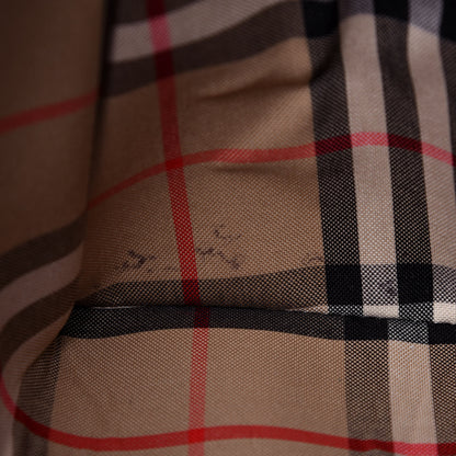 Burberry Calfskin Vintage Check Note Crossbody Bag Tan 7 of 12
