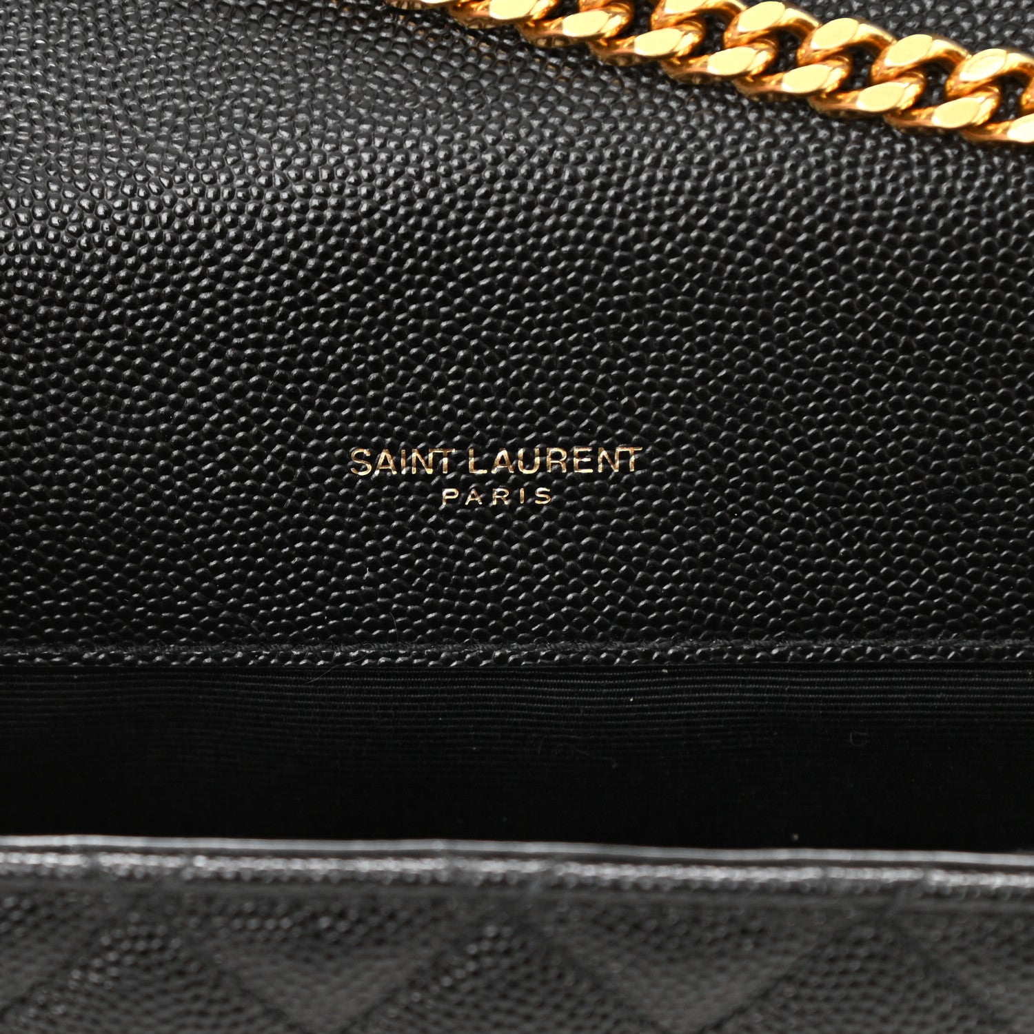 Saint Laurent Grain De Poudre Textured Mixed Matelasse Triquilt Small Monogram Satchel Black 6 of 8