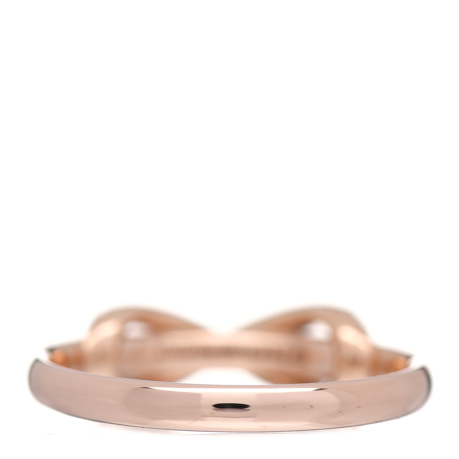 Tiffany 18K Rose Gold Diamond Infinity Ring 54 7 4 of 5