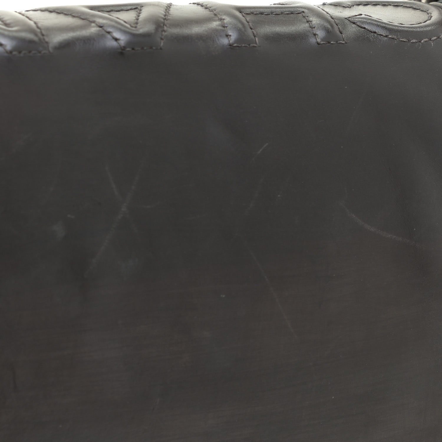 Chanel Glazed Calfskin Medium Boy Flap Black Brown 14 of 14