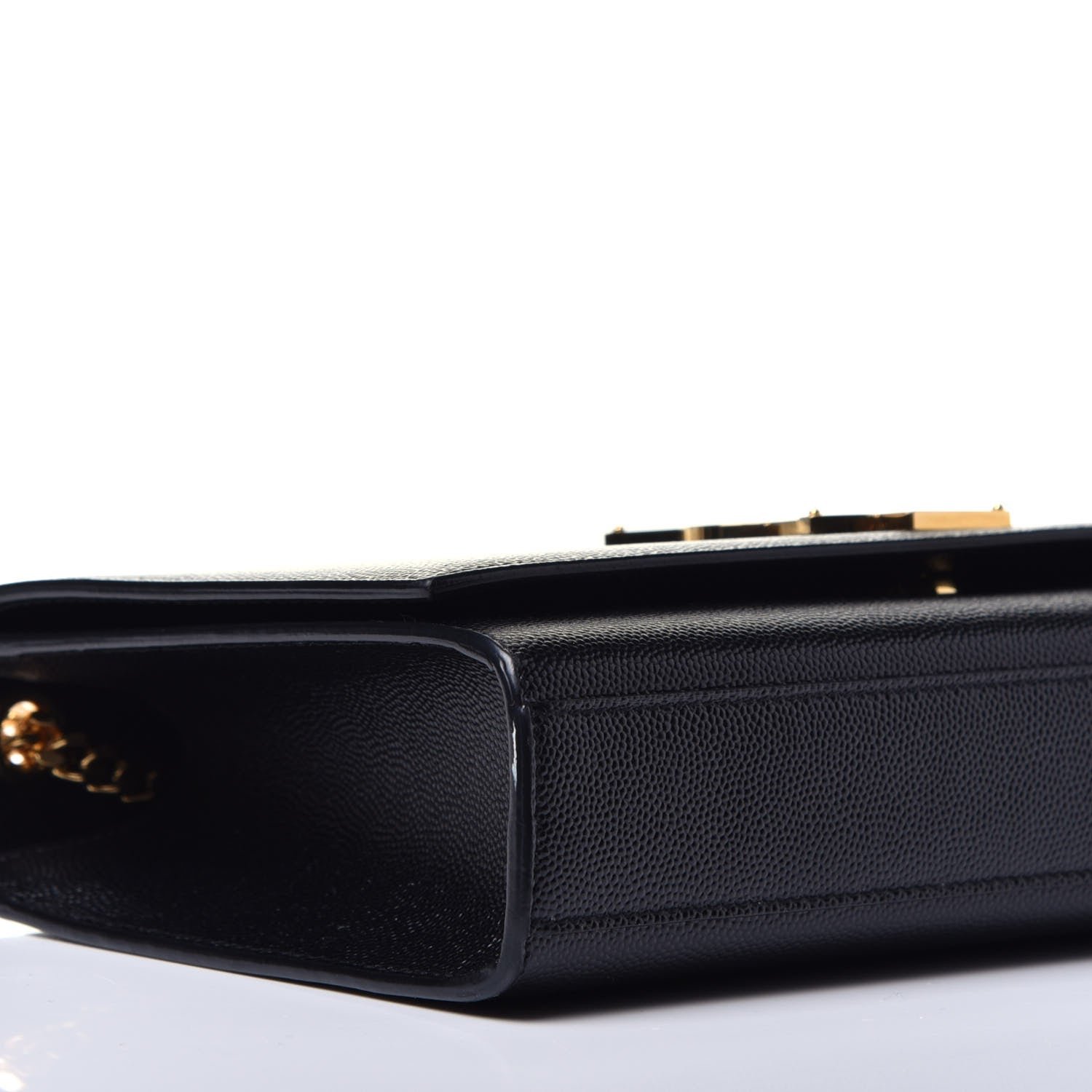 Saint Laurent Grain De Poudre Medium Classic Monogram Kate Satchel Black 8 of 9