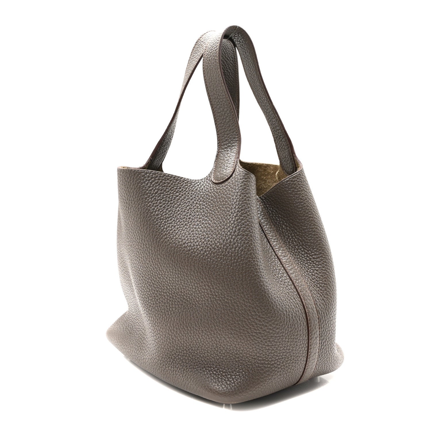 Hermes Taurillon Clemence Picotin Lock 22 MM Etain 3 of 9
