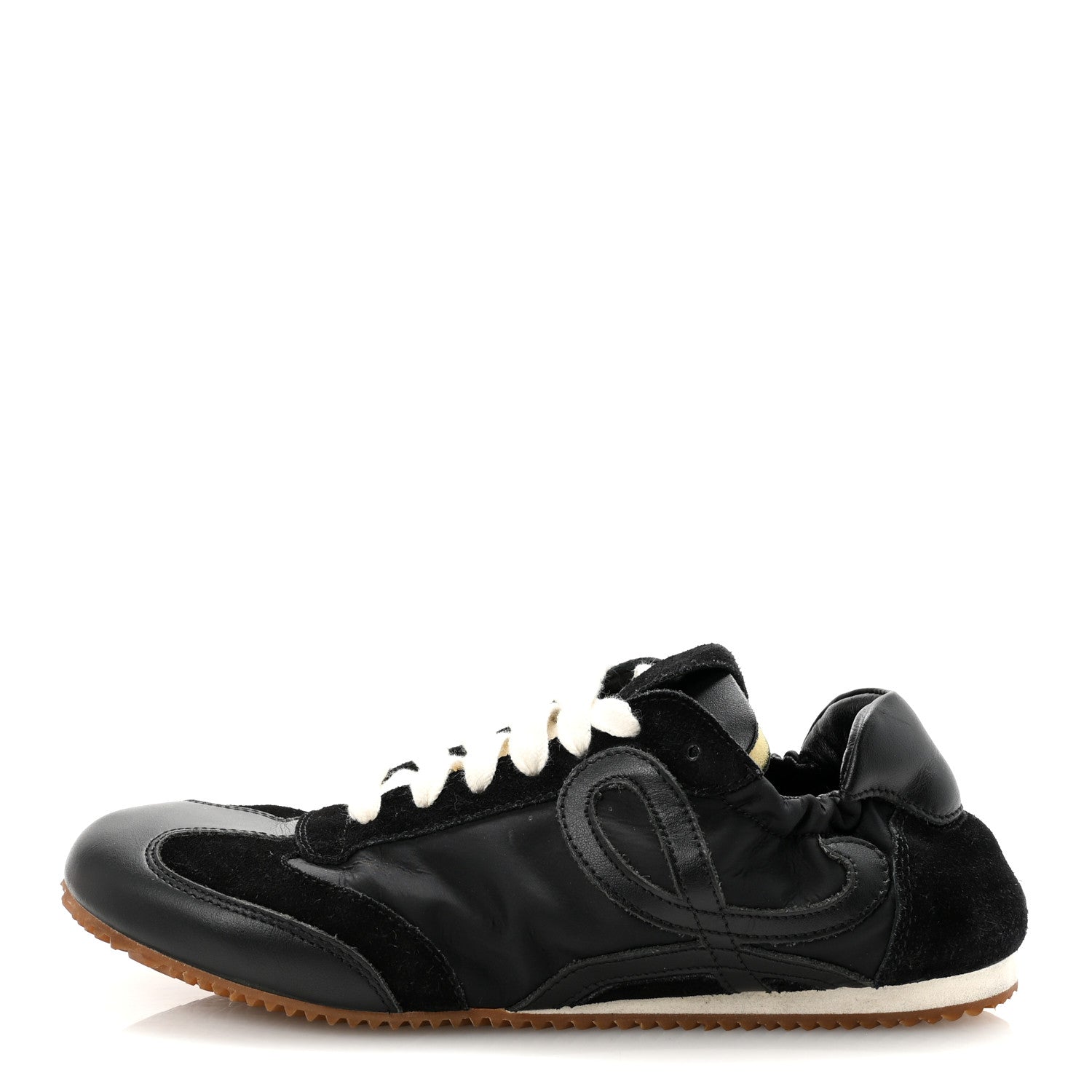 Loewe Nylon Suede Ballet Runner Sneakers  38 Black 1 of 9