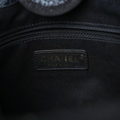 Chanel Lurex Boucle Mini Deauville Tote Blue 10 of 11