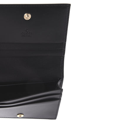 Gucci Guccissima Signature Bowy Card Case Wallet Black 5 of 7