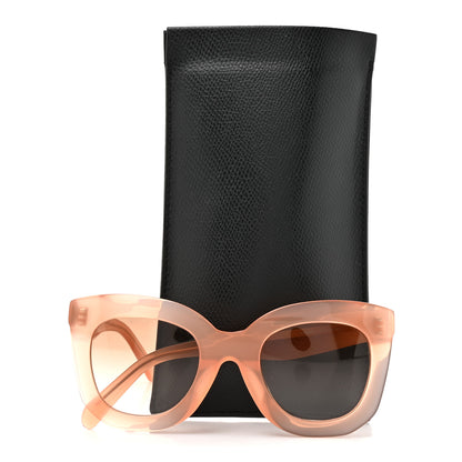 Celine Oversized Round Sunglasses CL4005FN Peach 7 of 7
