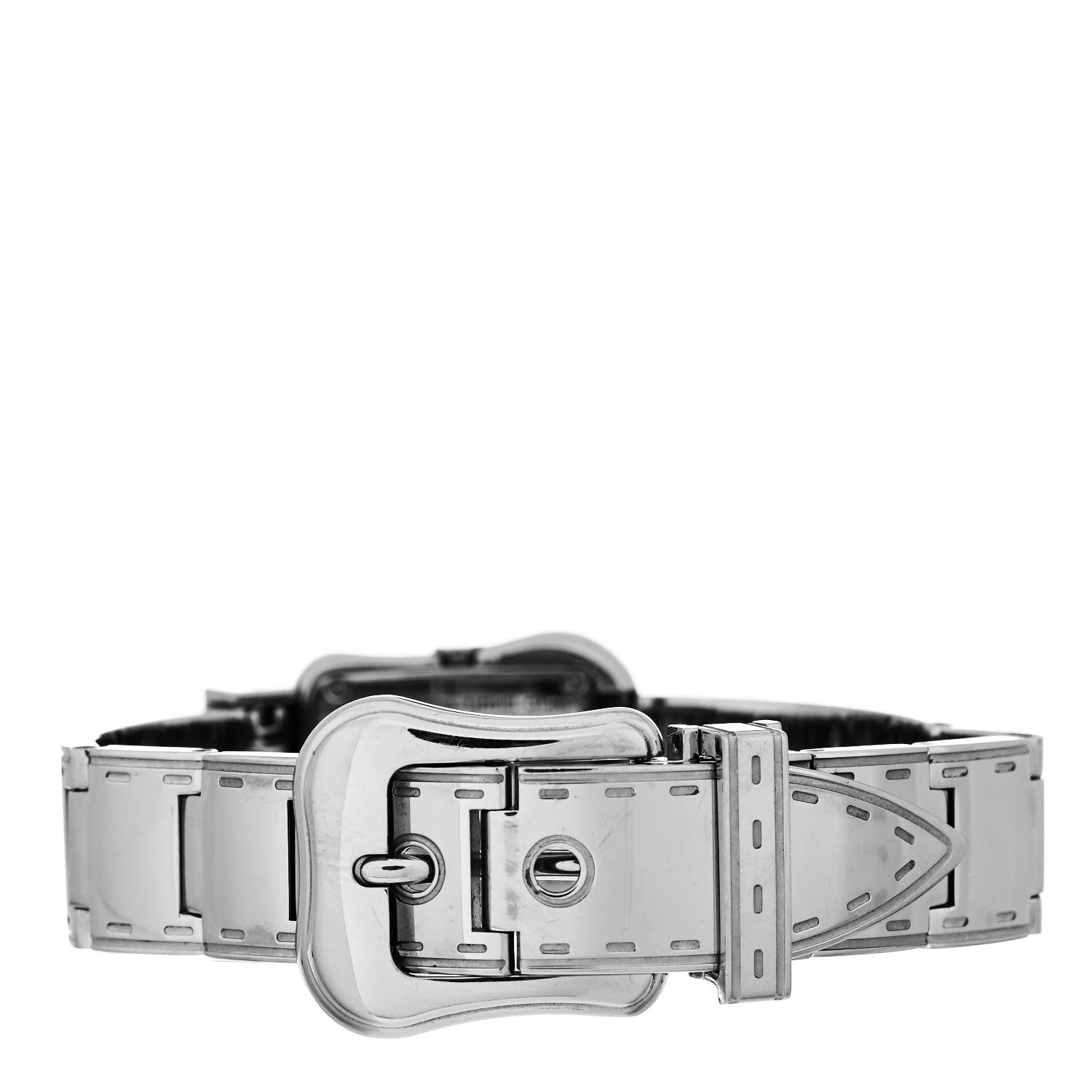 Fendi Stainless Steel Diamond 23mm 3800L Buckle Quartz Watch Silver 3 of 5