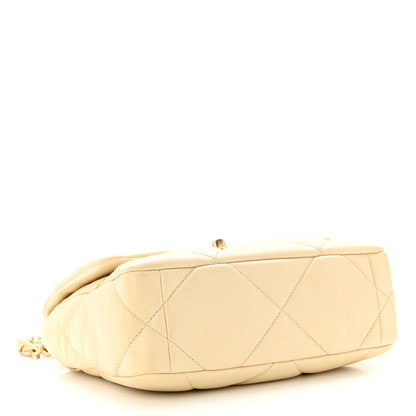 Chanel Lambskin Quilted Medium Chanel 19 Flap Beige 4 of 12