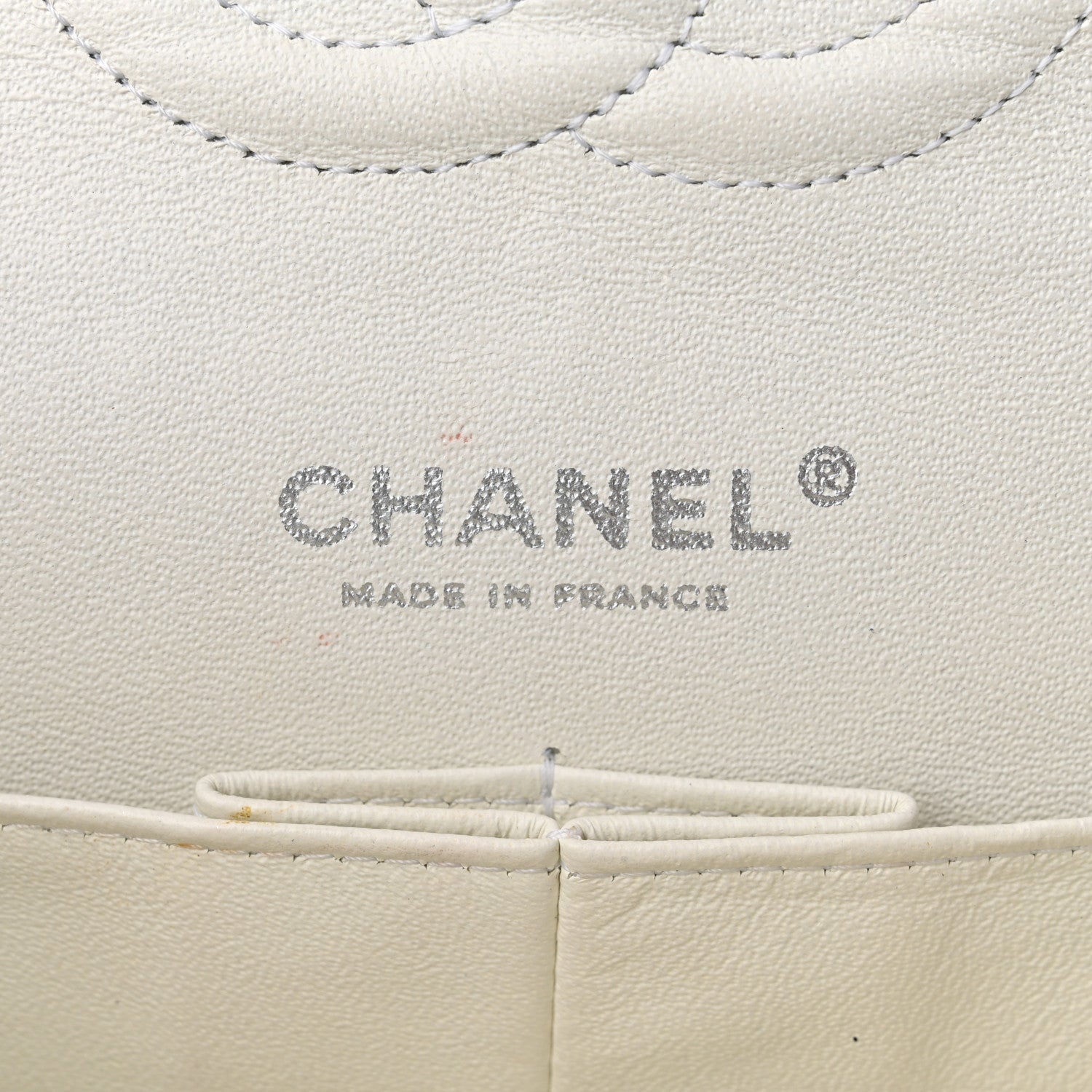 Chanel Caviar Quilted Medium Double Flap White 5 of 9