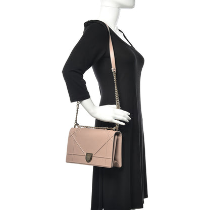 Christian Dior Grained Calfskin Medium Diorama Flap Bag Nude 3 of 14