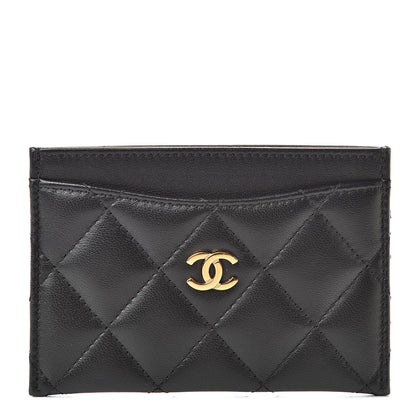 Chanel Lambskin Quilted Card Holder Black 1 of 11
