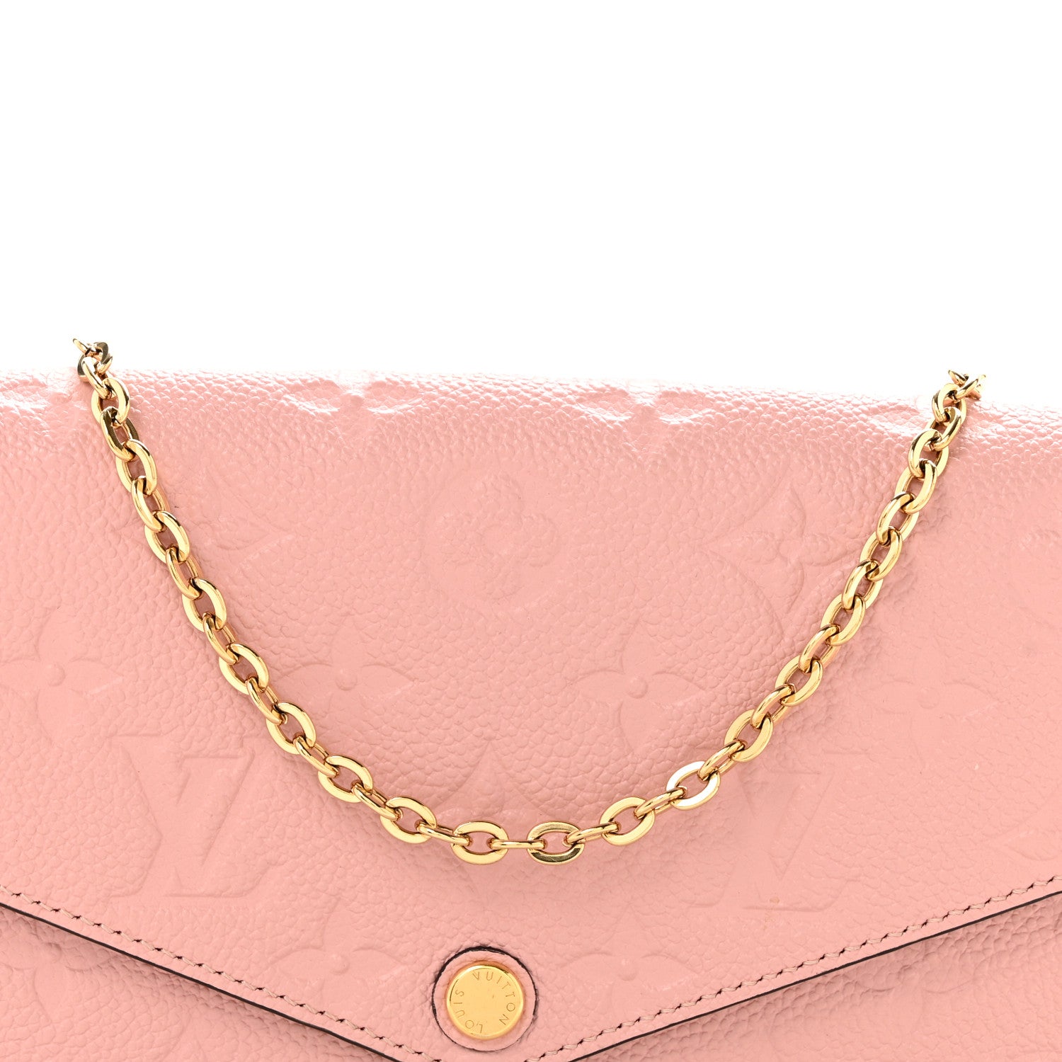 Louis Vuitton Empreinte Pochette Felicie Chain Wallet Rose Poudre 8 of 11