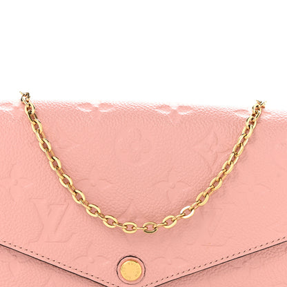 Louis Vuitton Empreinte Pochette Felicie Chain Wallet Rose Poudre 8 of 11