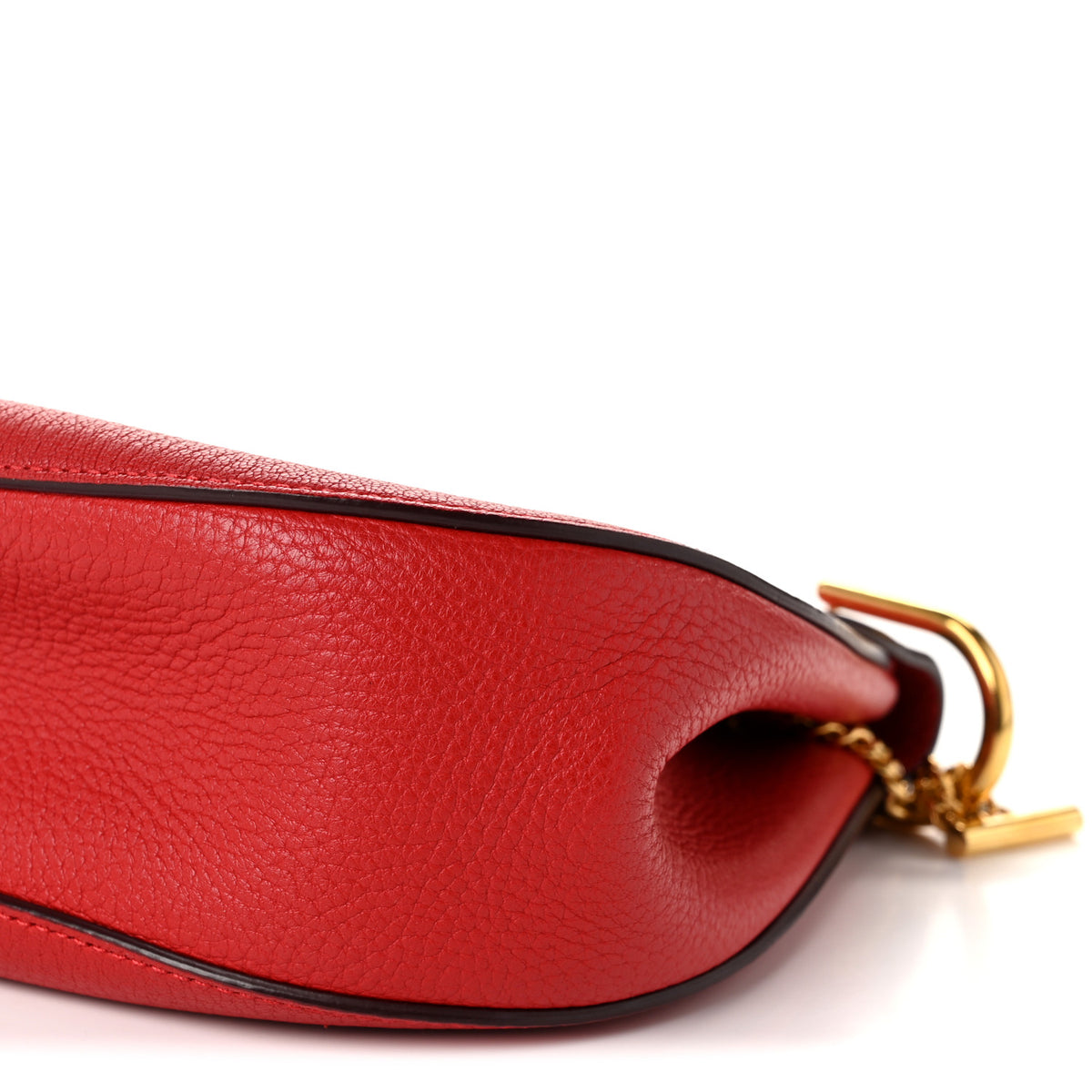 Grained Lambskin Mini Drew Shoulder Bag Plaid Red
