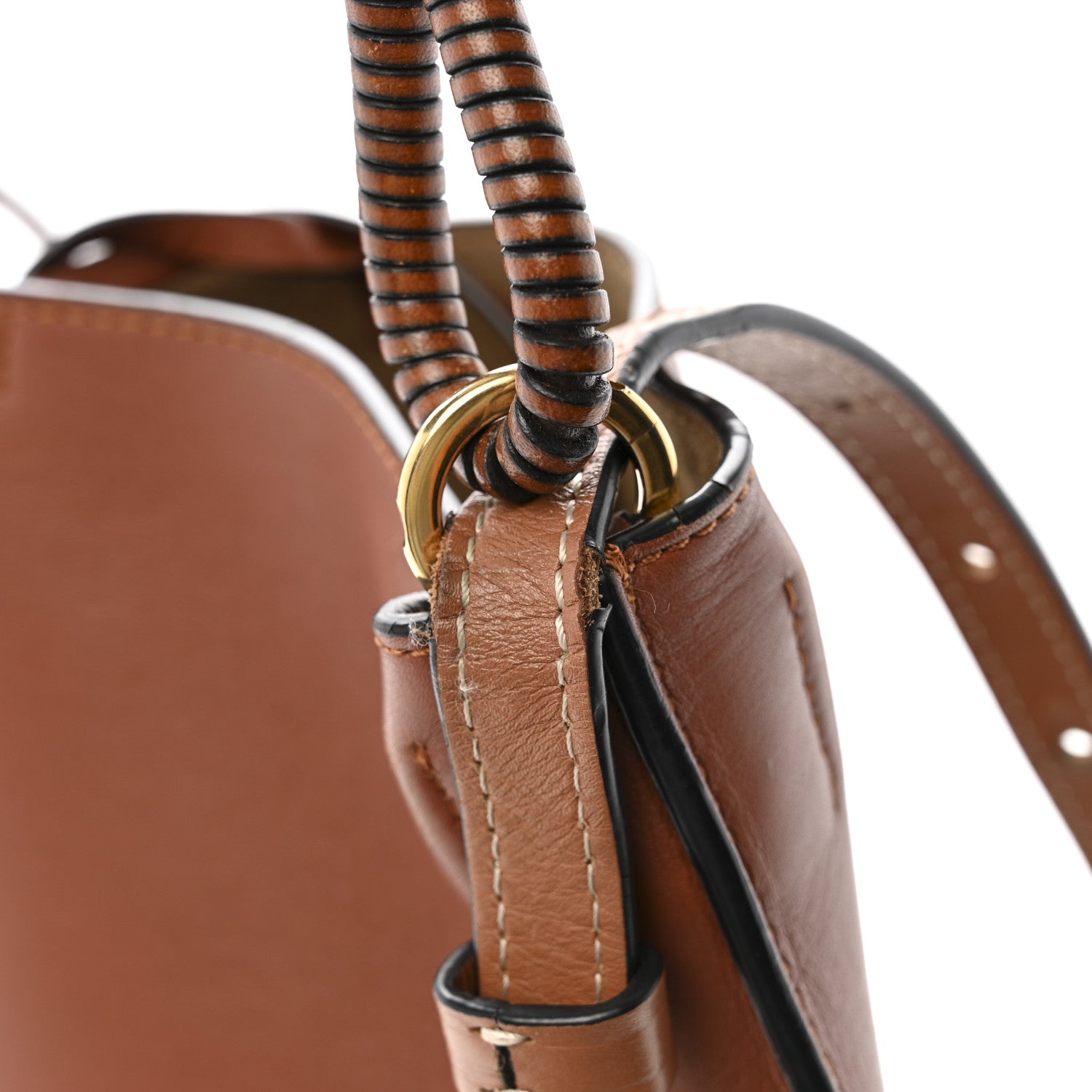 Loewe Calfskin Gate Bucket Bag Brown 1861935 – FASHIONPHILE