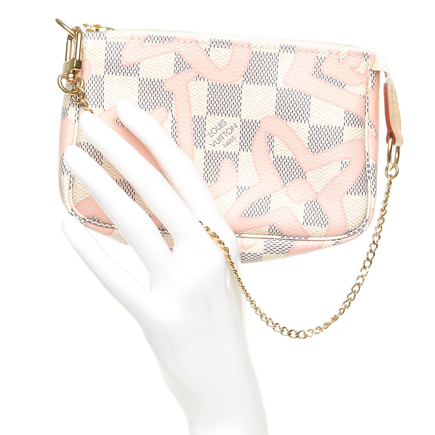Louis Vuitton Damier Azur Tahitienne Mini Pochette Accessories 2 of 7