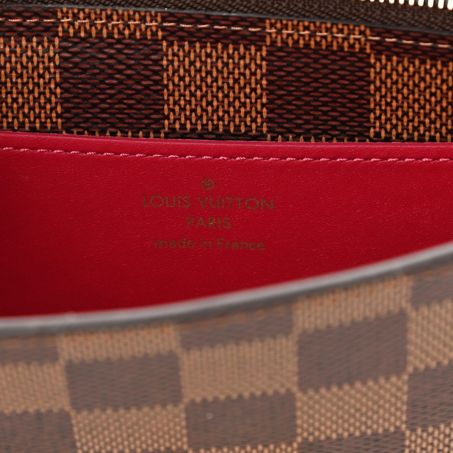 Damier Ebene Croisette Chain Wallet
