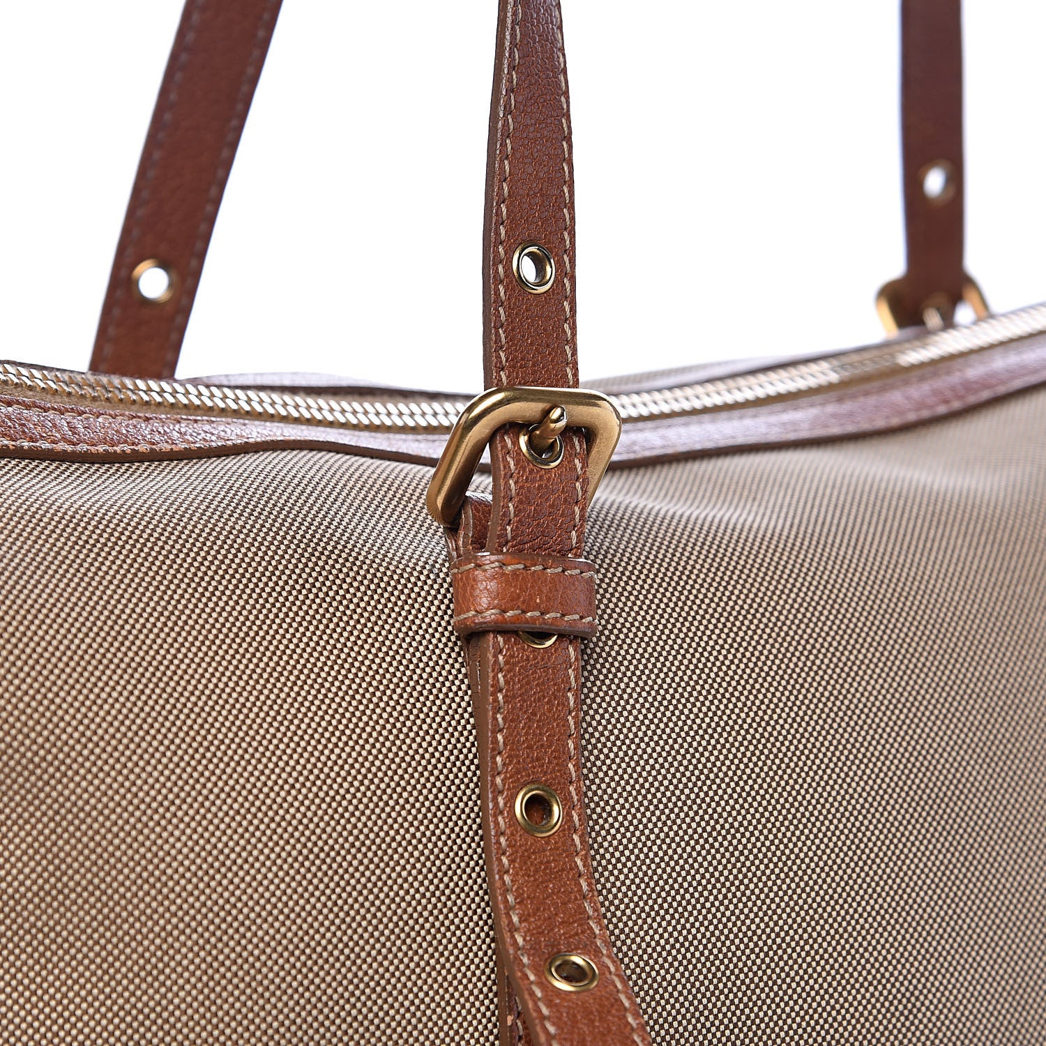 Prada Jacquard Logo Tote Corda Brandy 11 of 18