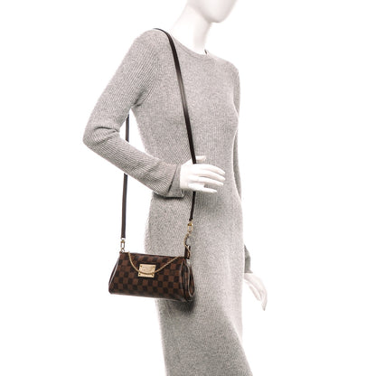 Louis Vuitton Damier Ebene Eva Clutch 2 of 6