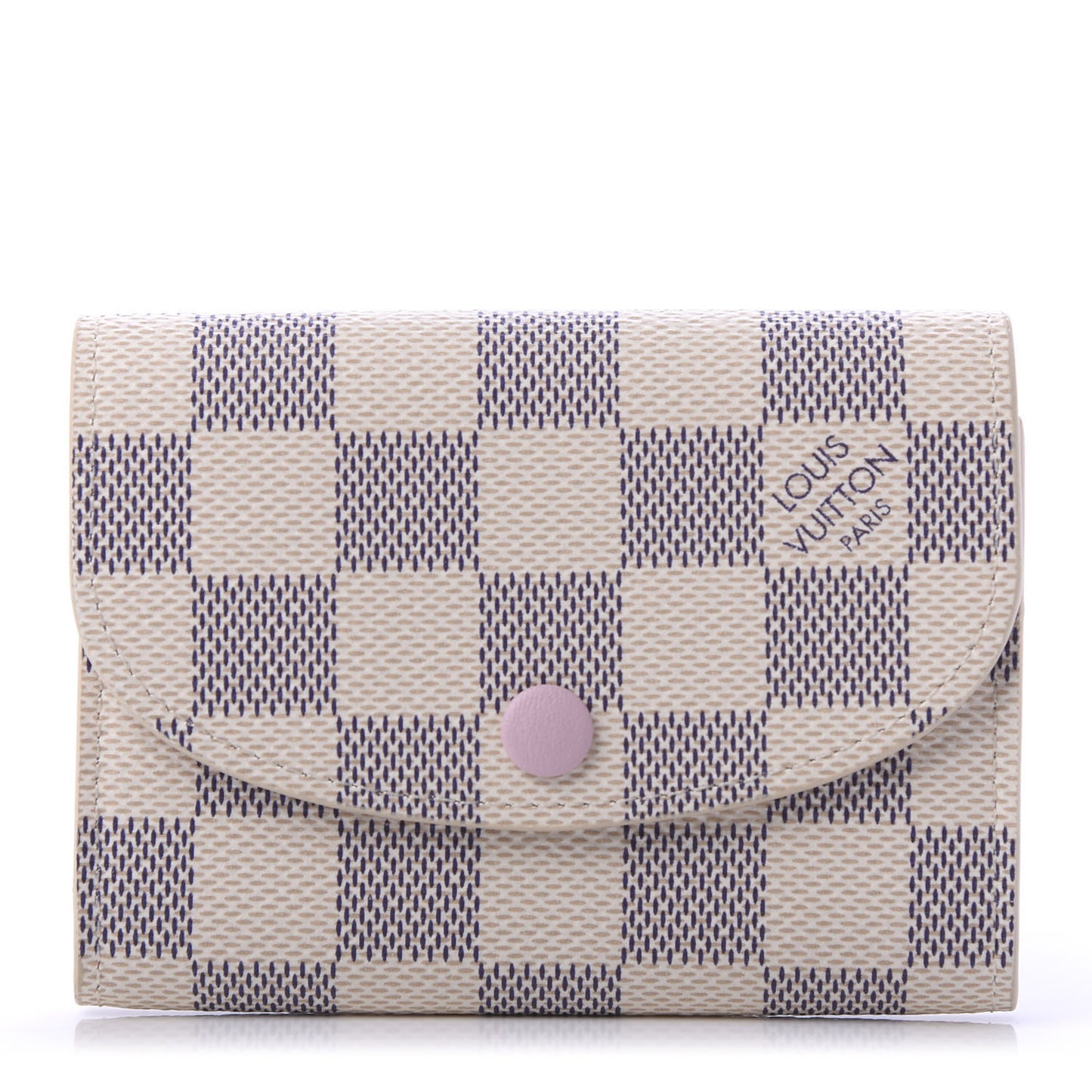 Damier Azur Rosalie Coin Purse Rose Ballerine