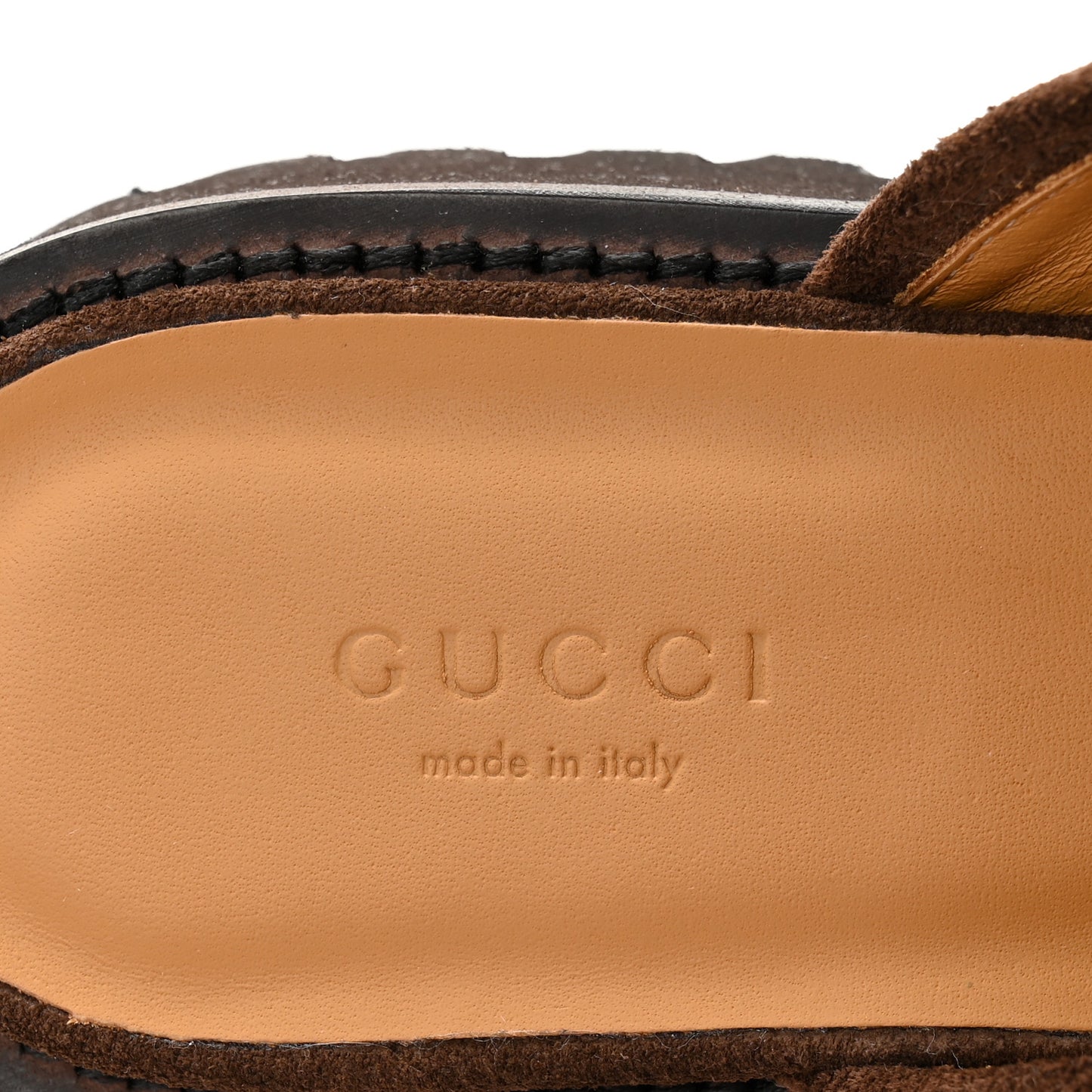 Suede Horsebit Platform Mules 37 Washed Brown