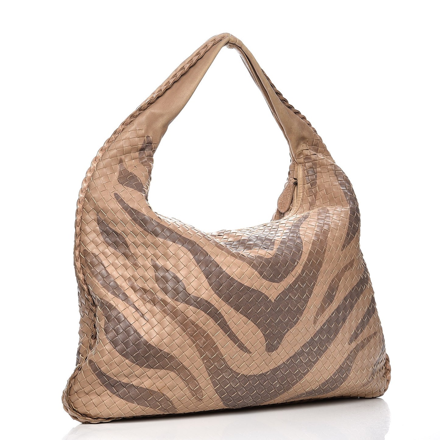 Nappa Snakeskin Intrecciato Maxi Veneta Tiger Print Hobo Maple
