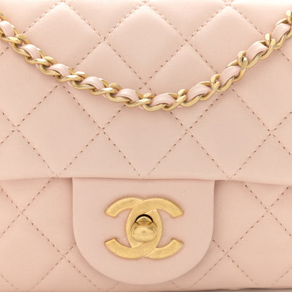 Chanel Lambskin Quilted Mini Rectangular Pearl Crush Flap Light Beige 8 of 11