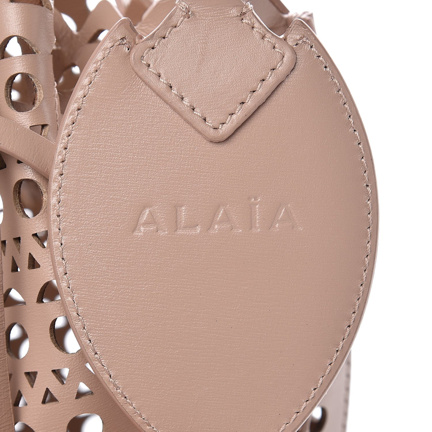 Alaia Calfskin Vienne Rose-Marie 19 Bag Beige 9 of 9