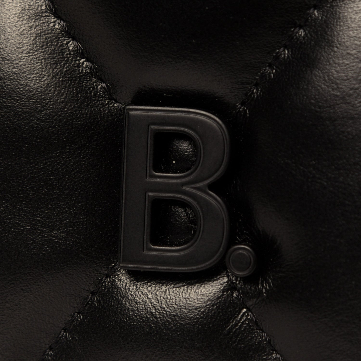 Balenciaga Nappa Calfskin Quilted Large Touch B Shoulder Bag Black 16 of 16