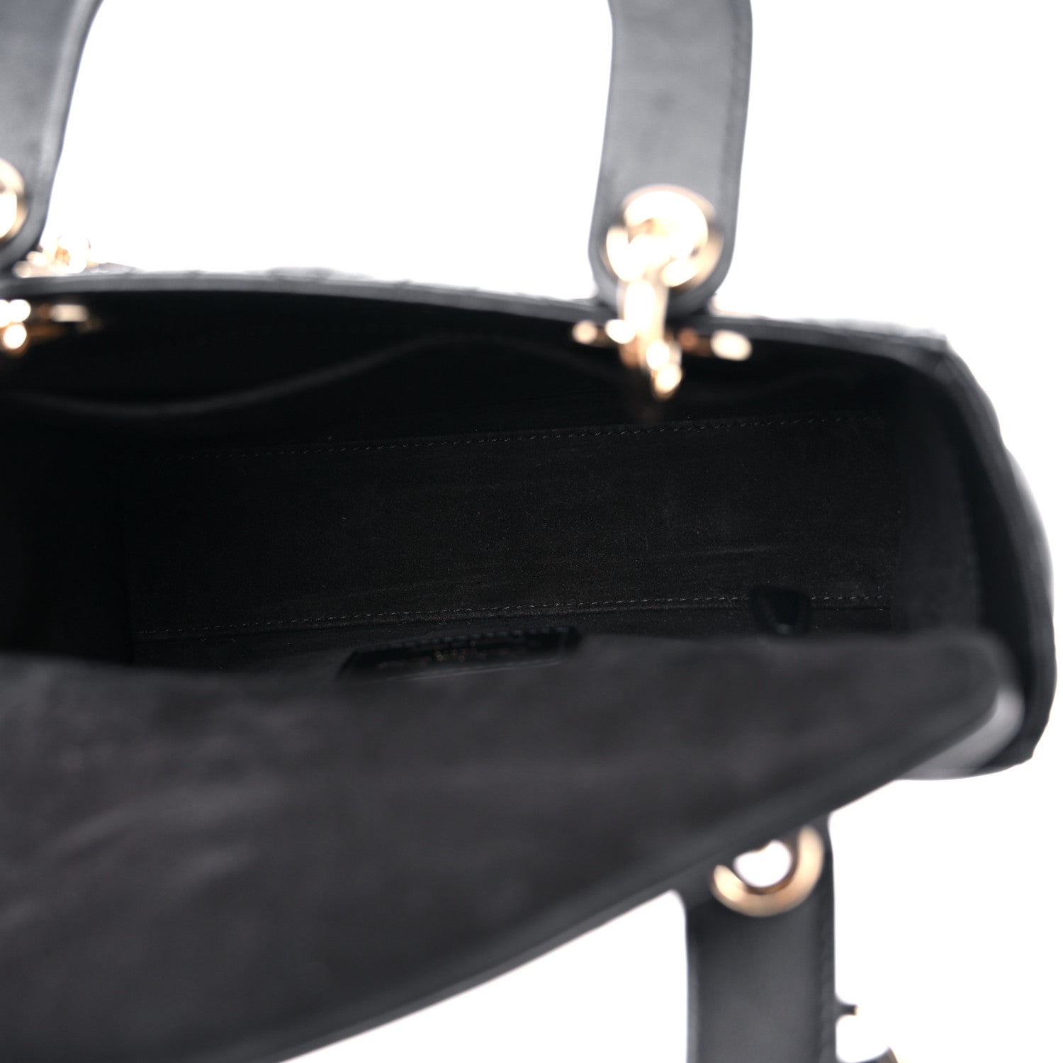 Christian Dior Lambskin Cannage Small My ABCDior Lady Dior Black 6 of 11