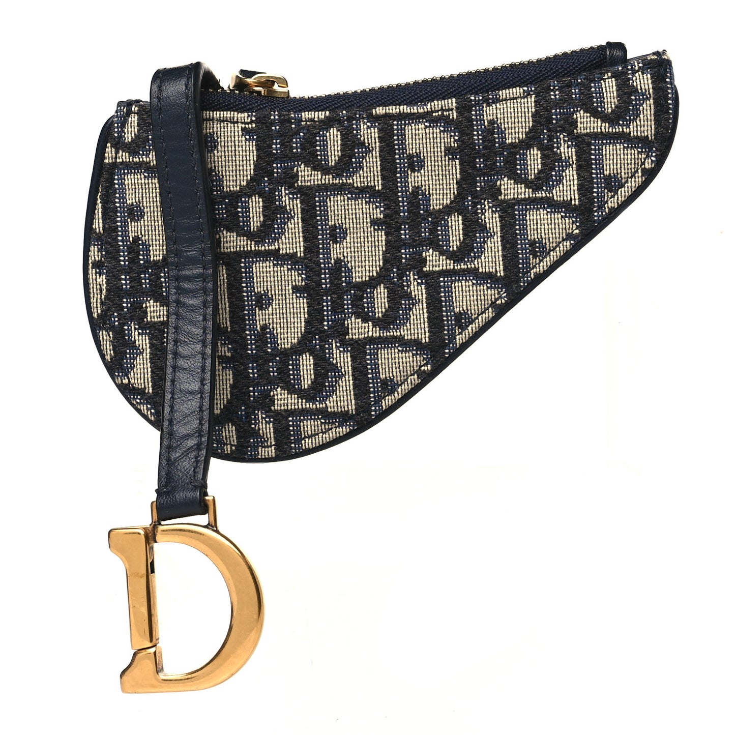 Oblique Saddle Coin Purse Blue