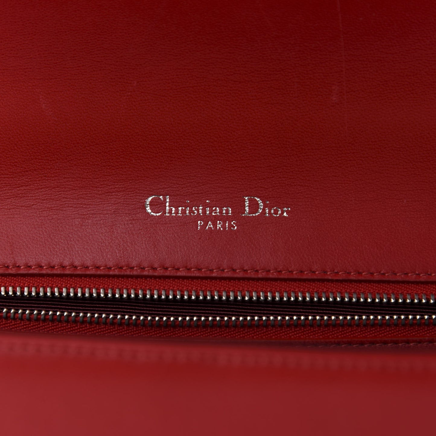 Lambskin Medium Diorama Flap Bag Red