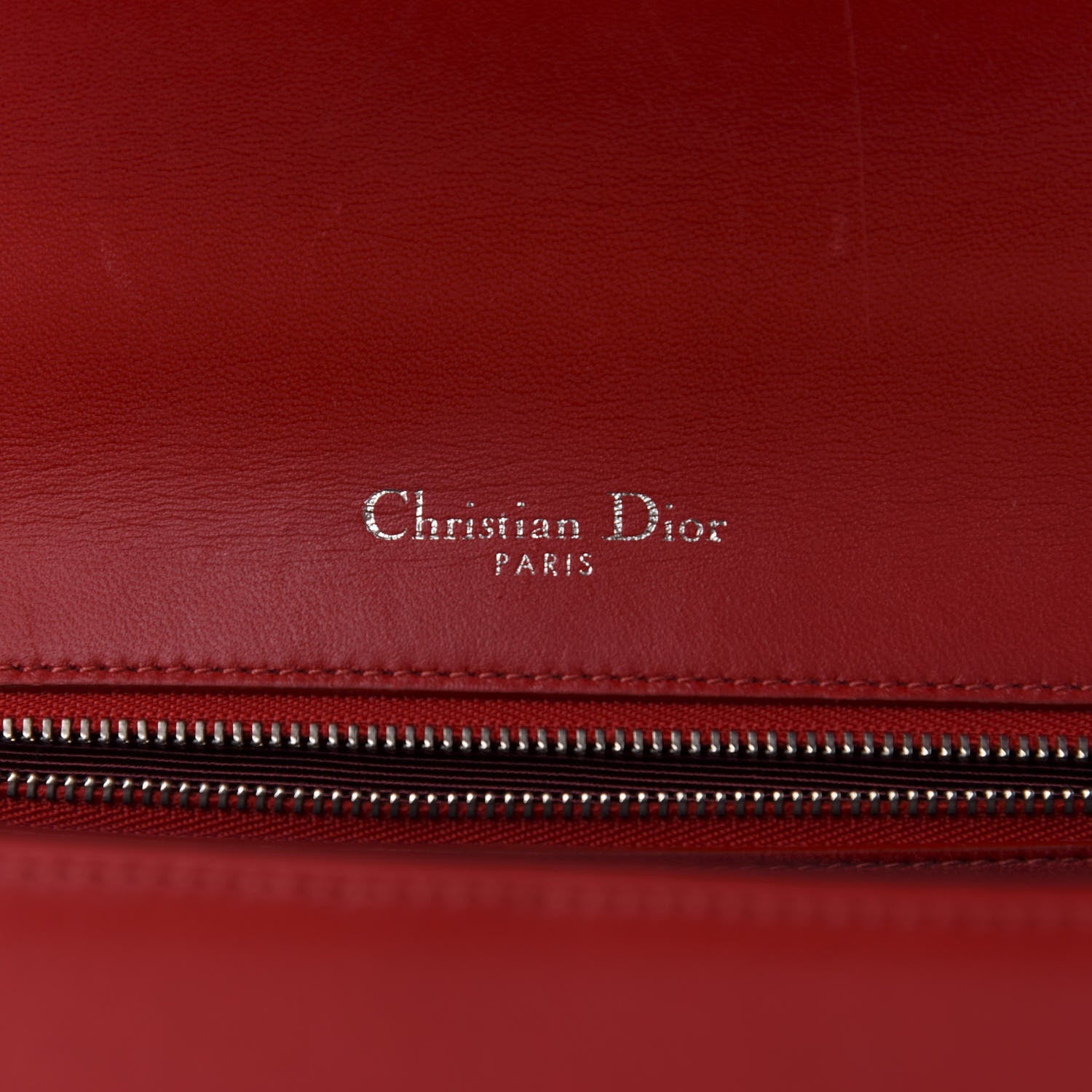 Christian Dior Lambskin Medium Diorama Flap Bag Red 11 of 12