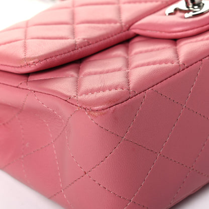 Chanel Lambskin Quilted Mini Rectangular Flap Pink 5 of 7