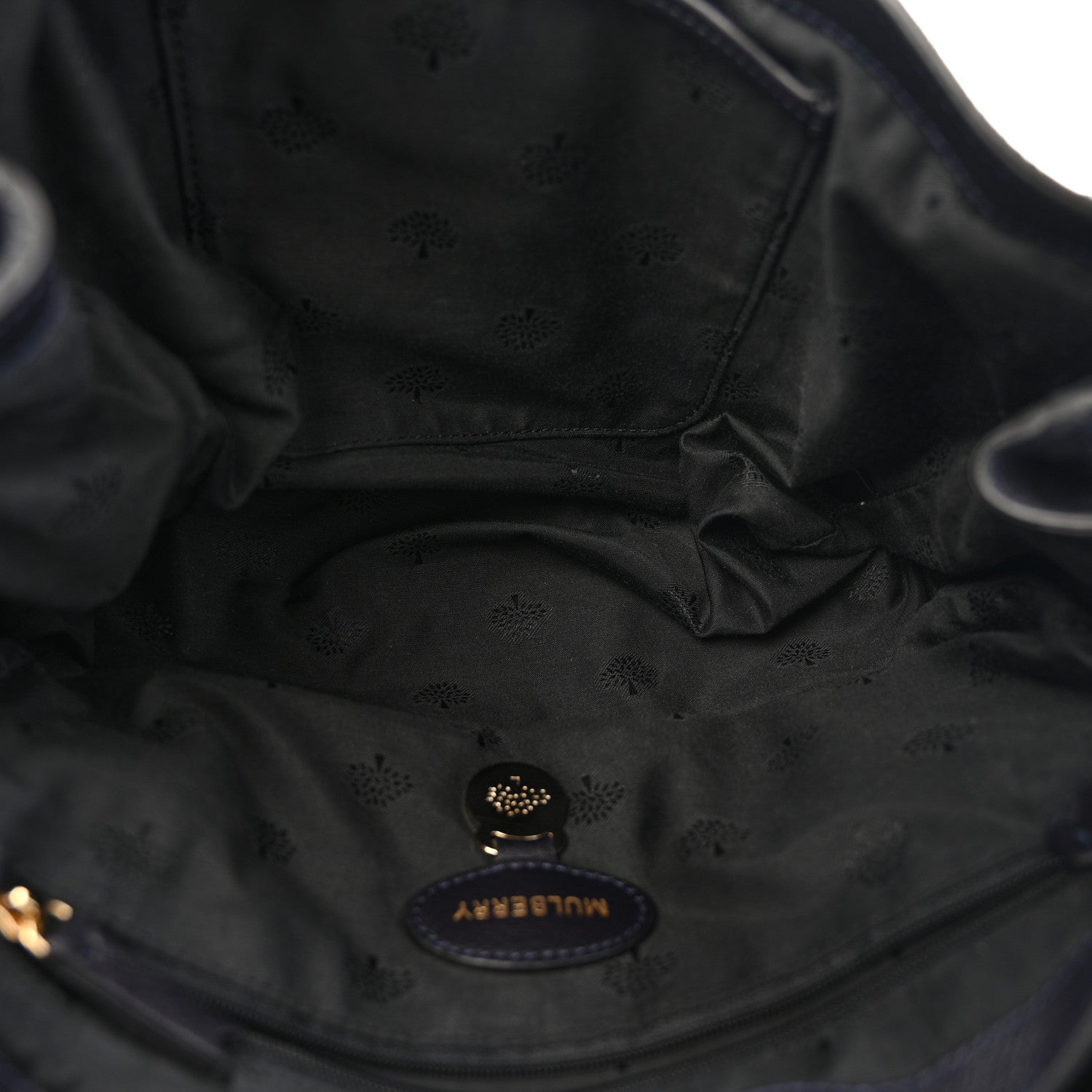Mulberry Heavy Suede Alexa Tassel Satchel Ink Blue 5 of 14