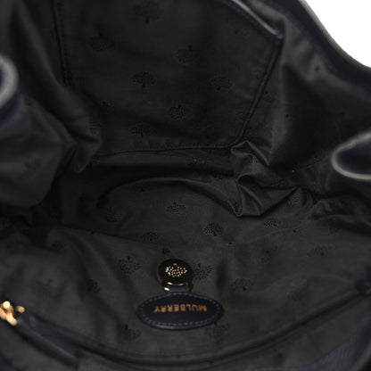 Mulberry Heavy Suede Alexa Tassel Satchel Ink Blue 5 of 14