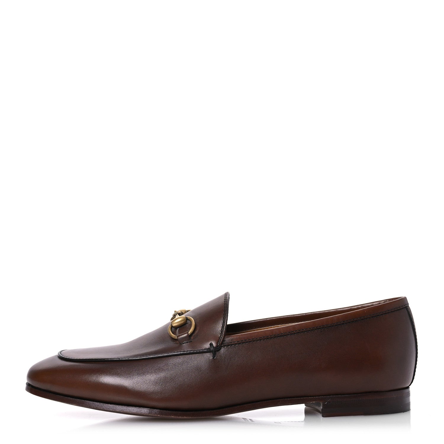 Gucci Calfskin Womens Jordaan Loafers 39 Fondente Brown 1 of 16