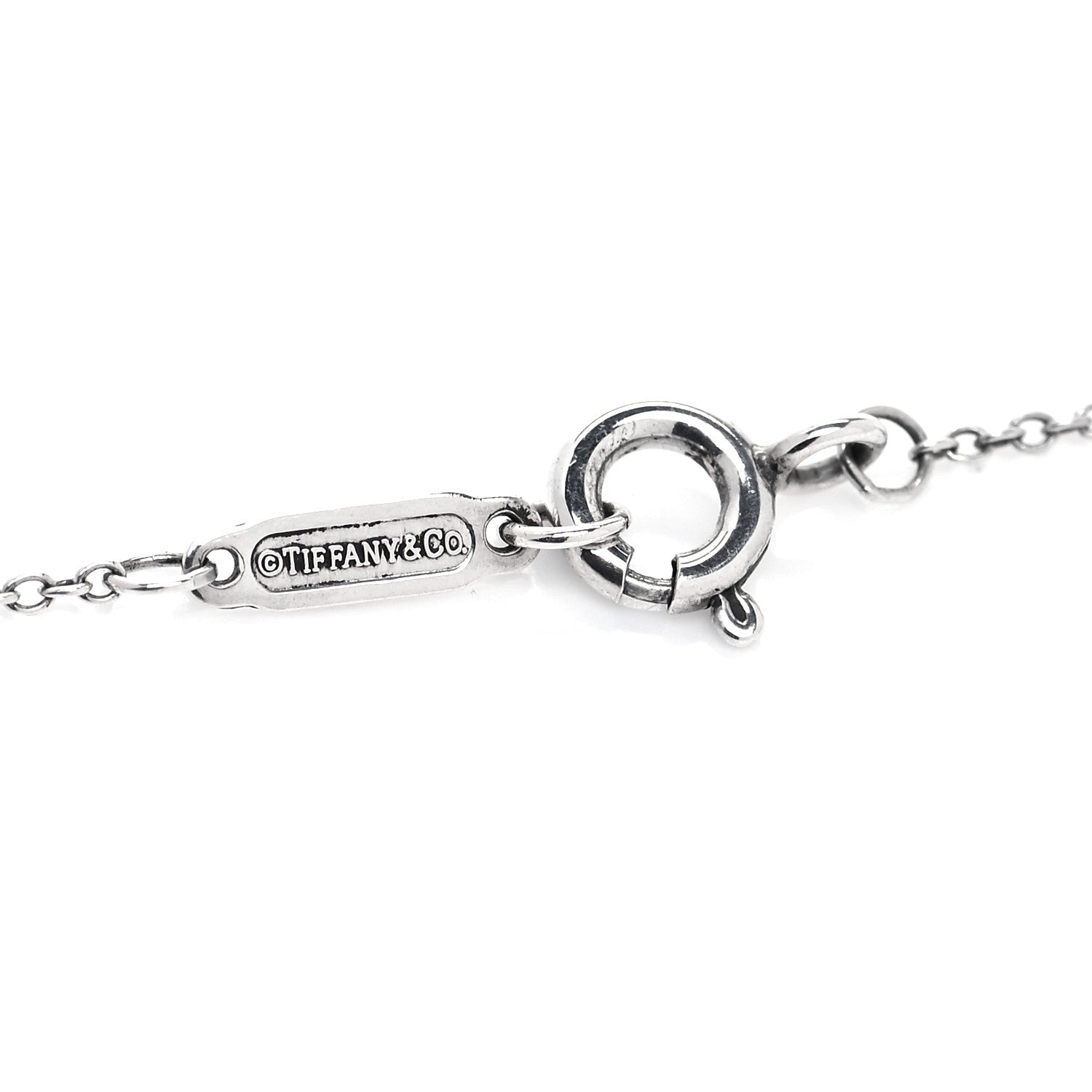 Tiffany Sterling Silver Rubedo 1837 Circles Pendant Necklace 5 of 5