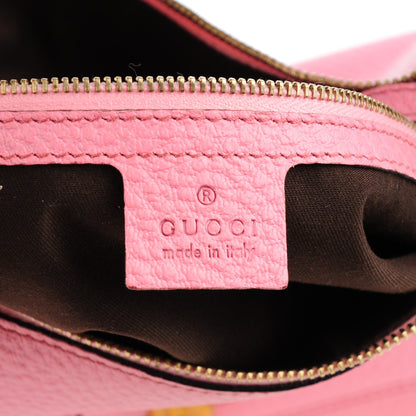 Gucci Calfskin Bamboo Top Handle Bag Pink 6 of 7
